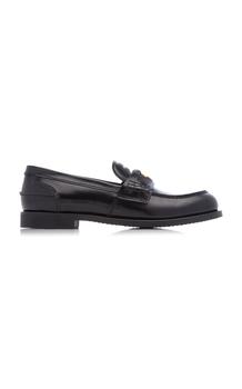 推荐Miu Miu - Women's Patent Leather Loafers - Black - IT 38.5 - Moda Operandi商品