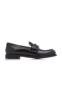 Miu Miu | Miu Miu - Women's Patent Leather Loafers - Black - IT 38.5 - Moda Operandi商品图片,