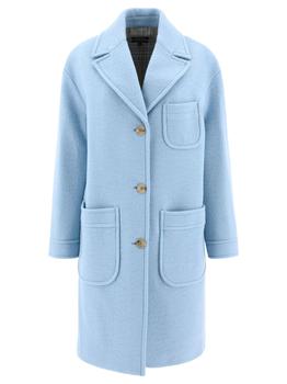 推荐A.P.C. Women's  Light Blue Wool Coat商品