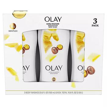 product Olay Ultra Moisture Shea Butter Body Wash (23.6 fl. oz., 3 pk.) image