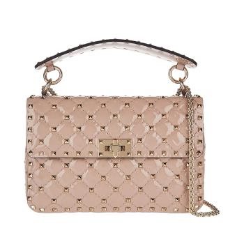 ecco包链条包, Valentino | Valentino 华伦天奴 裸色漆皮女士链条包 RW2B0122-VNE-P45商品图片 满$100享9.5折, 满折