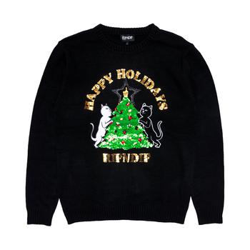 RIPNDIP | Litmas Tree Knitted Sweater (Black)商品图片,