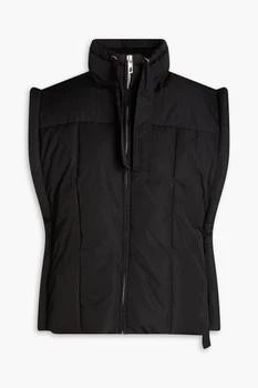 Ganni | Padded twill vest,商家THE OUTNET US,价格¥970