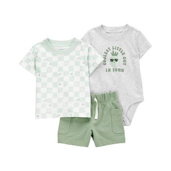 商品Carter's | Baby Boys Shirt, Bodysuit and Shorts, 3 Piece Set,商家Macy's,价格¥101图片