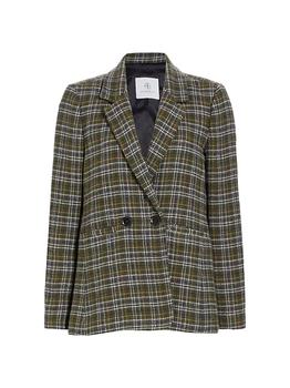 Madeleine Maternity, ANINE BING | Madeleine Plaid Blazer商品图片 