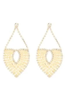 Tasha | Crystal Mesh Teardrop Earrings,商家Nordstrom Rack,价格¥73