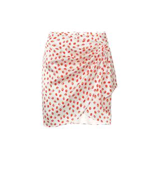 CAROLINE CONSTAS图片, CAROLINE CONSTAS | Koren printed stretch-silk wrap skirt商品图片 6.9折