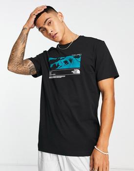 The North Face | The North Face Coordinates chest print t-shirt in black商品图片,