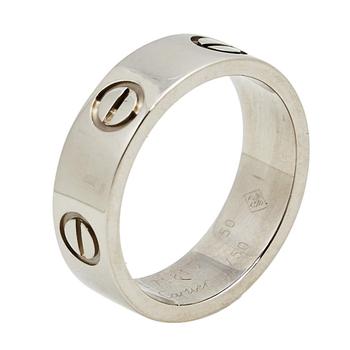 卡地亚戒指, [二手商品] Cartier | Cartier Love 18K White Gold Band Ring Size 50商品图片 8.6折, 满1件减$100, 满减