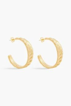 Missoma | 18-karat gold-plated hoop earrings,商家THE OUTNET US,价格¥439