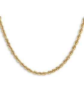 Bloomingdale's | Sparkle Torchon Mirror Link Chain Necklace in 14K Yellow Gold, 18",商家Bloomingdale's,价格¥6683