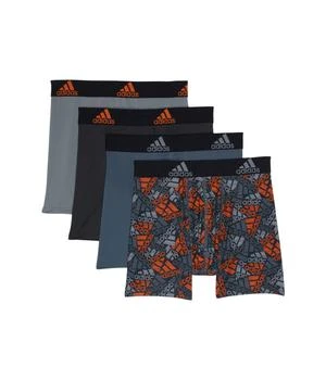 Adidas | adidas Kids Performance Graphic 4-Pack Boxer Brief (Big Kids),商家Zappos,价格¥144