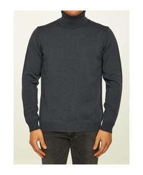 ROBERTO COLLINA, ROBERTO COLLINA | Grey Merino Wool Turtleneck商品图片 9折