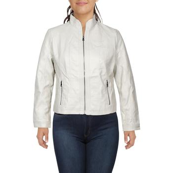 商品Dress Barn | Dress Barn Womens Faux Leather Shimmer Soft Shell Jacket,商家BHFO,价格¥94图片