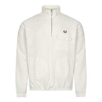 推荐Fred Perry Half Zip Sweatshirt - Snow White商品