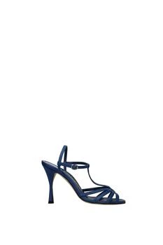 Manolo Blahnik | Sandals marana Leather Blue Electric Blue 4.5折