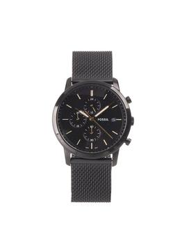 推荐Men's FS5943 Black Mesh Gold Neutra Quartz Stainless Steel Mesh Chronograph Watch商品