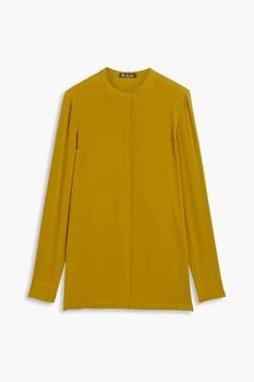 Loro Piana | Noelie silk-blend crepe shirt,商家THE OUTNET US,价格¥1927
