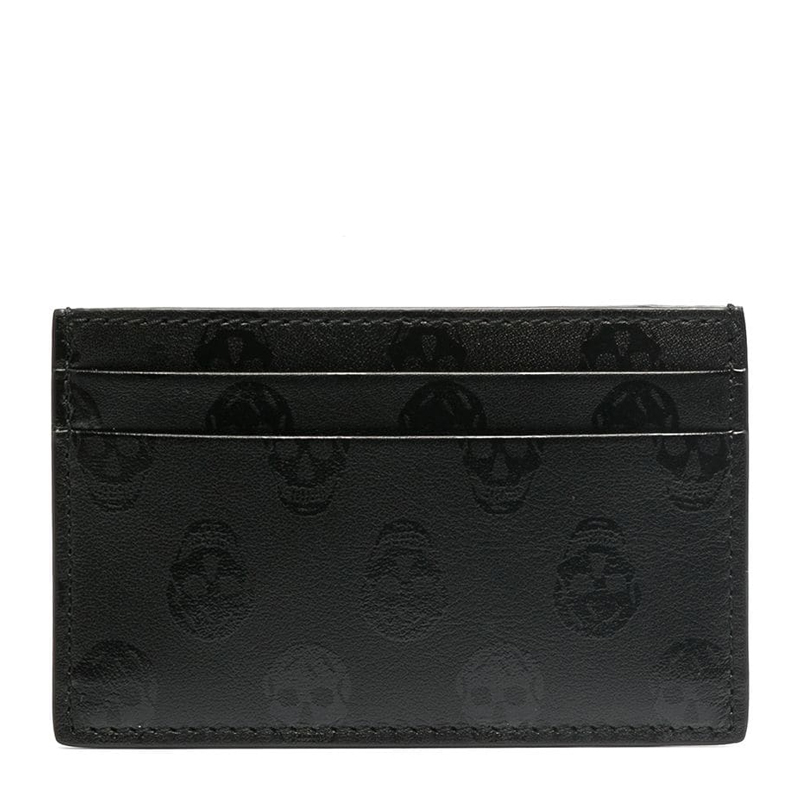 亚历山大·王鞋子, Alexander McQueen | ALEXANDER MCQUEEN 亚历山大·麦昆 男士黑色小牛皮短款钱夹 602144-1AAAN-1000商品图片 独家减免邮费