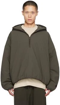 Essentials | Gray Half-Zip Hoodie 满1件减$8, 满一件减$8