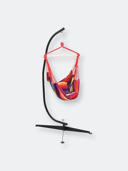 商品Sunnydaze Decor | Sunnydaze Indoor-Outdoor Hanging Hammock Chair Swing and C-Stand Set,商家Verishop,价格¥1667图片
