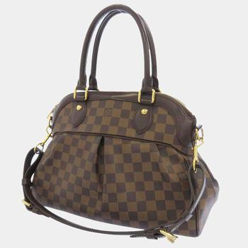 lv女包, [二手商品] Louis Vuitton | Louis Vuitton Brown Damier Ebene Canvas Trevi PM Satchel Bag商品图片 5.5折