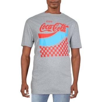 推荐Coca-Cola Mens Crewneck Knit Graphic T-Shirt商品