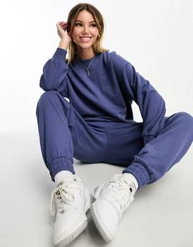推荐Miss Selfridge oversized sweatshirt co-ord in indigo blue商品