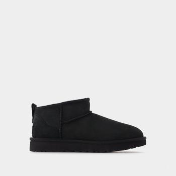 ugg雪地靴女上海, UGG | Classic Ultra Women in Black Shearling商品图片 
