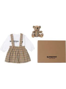 商品Burberry 女童格纹婴儿三件套裙装 8041088,商家Beyond Italylux,价格¥3845图片