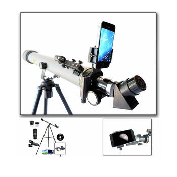 商品Cassini | 800mm x 60mm Day and Night Refractor Telescope Kit with Smartphone Adapter and 3x Barlow Lens,商家Macy's,价格¥1779图片