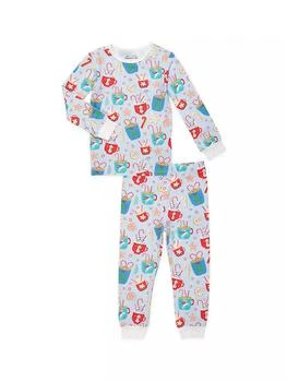 Magnetic Me | Little Girl's Wake Me Up Before You Cocoa Pajama Set,商家Saks Fifth Avenue,价格¥248