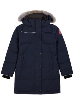 Canada Goose | KIDS Juniper fur-trimmed navy quilted Arctic-Tech parka (8-14+ years)商品图片,