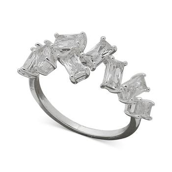 商品Anne Klein | Silver-Tone Crystal Confetti Accent Ring,商家Macy's,价格¥131图片
