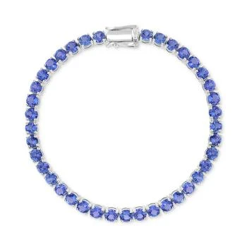 Effy | EFFY® Tanzanite Tennis Bracelet (7-3/8 ct. t.w.) in Sterling Silver,商家Macy's,价格¥12037