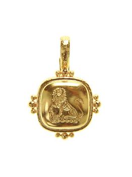 商品Elizabeth Locke | 19K Gold Rampant Lion Pendant,商家Saks Fifth Avenue,价格¥34821图片