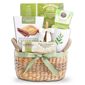 商品Alder Creek Gift Baskets | Tea Time Wicker Holiday Gift Basket,商家Macy's,价格¥308图片