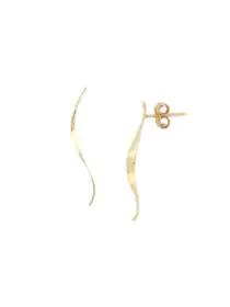 product 14K Yellow Gold Curve Earrings image