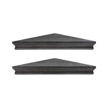 商品Crystal Art Gallery | American Art Decor Rustic Wood Floating Corner Shelves, Set of 2,商家Macy's,价格¥415图片