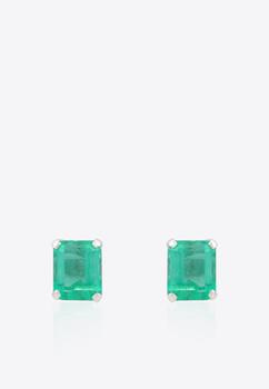 商品Vivid Jewelers | Special Order - Certified Colombian Emerald Studs,商家Thahab,价格¥59923图片