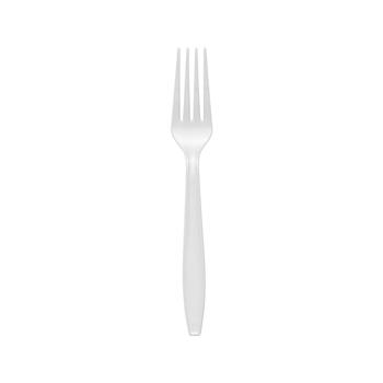 商品White Plastic Disposable Forks (1000 Forks)图片