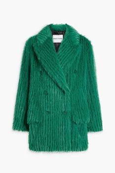 STAND STUDIO | Zenni double-breasted faux fur coat,商家THE OUTNET US,价格¥2234