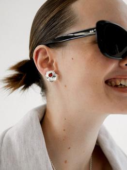 商品MIDNIGHT MOMENT | Hole Earring_Silver,商家W Concept,价格¥701图片