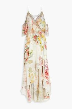 Camilla | Cold-shoulder floral-print silk crepe de chine wrap dress 4.7折