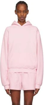 SKIMS | 粉色 Cotton Fleece Classic 连帽衫 