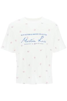 Martine Rose | Martine rose waffled jersey t-shirt with floral print商品图片,5.9折