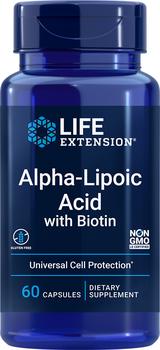 商品Life Extension Alpha-Lipoic Acid with Biotin (60 Capsules)图片