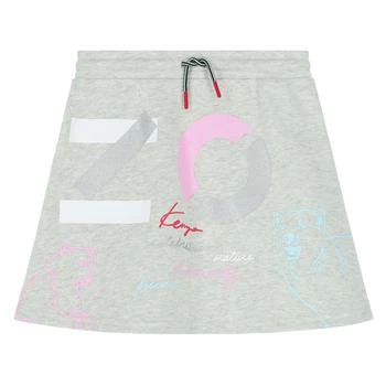 ��推荐Girls Stone Cotton Fleece Logo Print Skirt商品