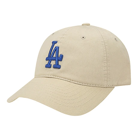 推荐【韩国直邮|包邮包税】MLB 美联棒卡其色蓝LA大标帽子 3ACP6601N07BGSFREE商品