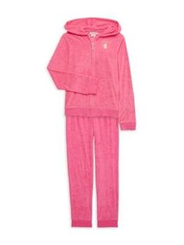 Juicy Couture | Little Girl's 2-Piece Track Hoodie & Joggers Set商品图片,5.5折